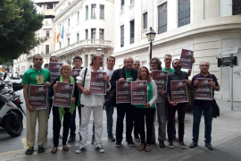 Roda de premsa per anunciar la concentració de dia 26 d'octubre.