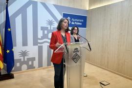 Neus Truyol, portaveu de MÉS per Palma, fa declaracions a l'Ajuntament.