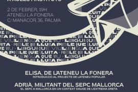 Presentació de la campanya 'La lluita pel català a les aules i instituts' a Palma