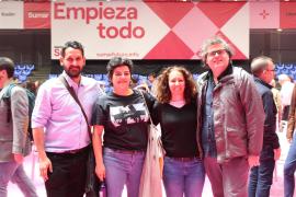 Juanjo Martínez al costat d'altres membres d'EUIB durant la presentació de Sumar.