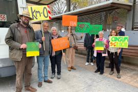 Els pagesos locals es desplacen a Palma per la tractorada