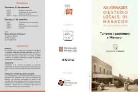 Les XIII Jornades d'Estudis Locals de Manacor abordaran el turisme i el patrimoni