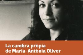 Imatge del cartell de la inauguració de la sala de lectura Maria-Antònia Oliver.
