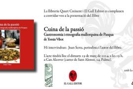 'Cuina de la passió' de Tomàs Vibot, aquest dimarts, 19 de març, a Can Alcover, Palma
