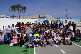 Imatge del grup de participants del concurs 'Millor ciclista de Marratxí'.