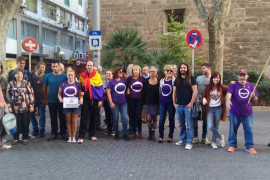 Concentració a Palma contra la investidura de Rajoy.