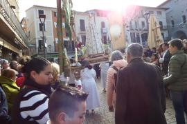 La Processó de l'Encontre ha tancat la Setmana Santa sollerica