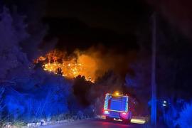 Desallotjats diversos habitatges en declarar-se un incendi forestal a Alconasser, a Sóller