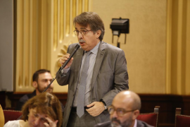 El diputat de Ciutadans al Parlament balear, Xavier Pericay durant la seva intervenció a la càmera aquest dimecres.