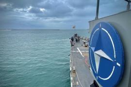 Imatge de la Fragata Navarra que participa en el desplegament Sea Guardian de l'OTAN.