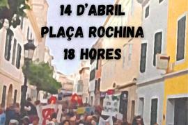 Imatge del cartell de la convocatòria de la protesta d'aquest diumenge.