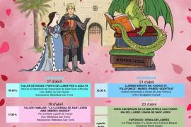 Imatge del cartell dels actes de la diada de Sant Jordi d'Alcúdia.