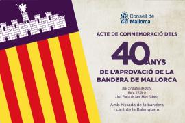 El Consell commemora els 40 anys de la bandera oficial de Mallorca
