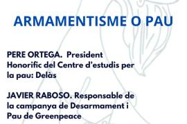 El centre Flassaders acollirà la ponència 'Armamentisme o pau'
