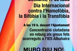 Convoquen una concentració a Muro en rebuig de la crema de la bandera LGTBI a l'IES Albuhaira