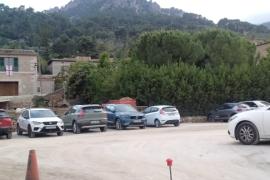 L’aparcament habilitat per l’Ajuntament a Can Cera.