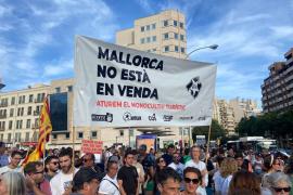 Imatge de la pancarta de l'esquerra independentista de Mallorca.