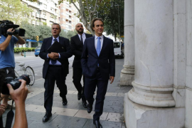 Álvaro Gijón, abans de declarar.