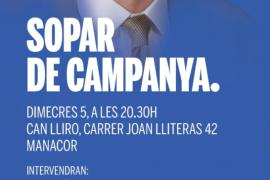 Organitzen un sopar de campanya de Lliures x Europa-Junts a Manacor
