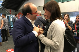 Armengol participa en un acte a favor del federalisme amb Patxi López, Almunia i Iceta