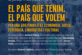 «El país que tenim, el país que volem», la tertúlia de l’OCB sobre sostenibilitat