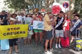 Reivindicació amb humor a la guiri marxa