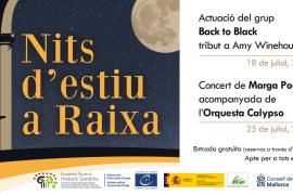 Back to Black - Tribut a Amy Winehouse i Marga Pocoví, els concerts de les Nits d’estiu de Raixa 2024