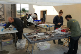 Reconstrucció dels esquelets extrets de la fossa de Porreres.