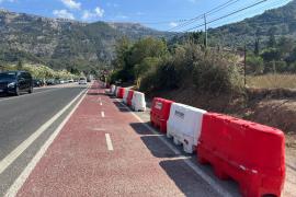 El Consell col·loca barreres provisionals a Desviament per garantir la seguretat del carril bici