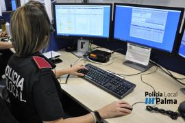 Imatge del centre de control de la Policia Local de Palma.