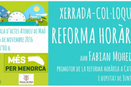 Xerrada-col·loqui sobre la reforma horària 