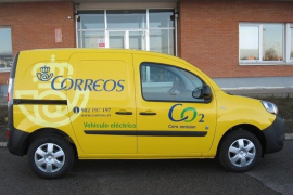 Furgoneta elèctrica de Correus.