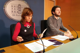 Els diputats de Podem Laura Camargo i Alberto Jarabo, a la imatge.