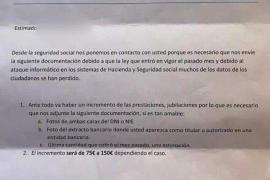 Alerten d'una nova onada d'intents d'estafa suplantant la Seguretat Social