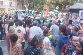 Manifestació a Palma de suport a la vaga per Palestina