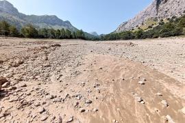 Desoladora imatge del Gorg Blau, aquest cap de setmana passat.