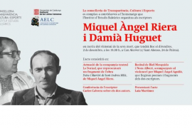 L’acte que tendrà lloc aquest divendres 2 de novembre a partir de les 19:30 hores a Can Alcover (c/Sant Alonso, 24 de Palma).