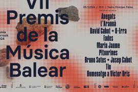 La setena edició dels Premis Enderrock de la Música Balear es farà el 6 de novembre al Teatre Principal de Palma