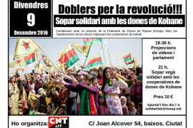 Sopar solidari amb les dones de Kobane.