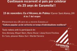 Presentació del número 50 de Caramella i debat sobre la cultura popular aquest divendres a Can Alcover