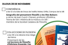Imatge del cartell dels actes de celebració de la filosofia en català.