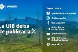 La UIB deixa de publicar a X: «La pèrdua de reputació de la xarxa dificulta la difusió d’informació institucional»