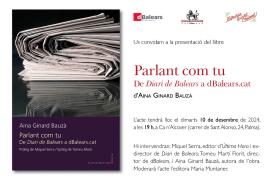 El llibre 'Parlant com tu. De Diari de Balears a dBalears' es presentarà el 10 de desembre a Can Alcover