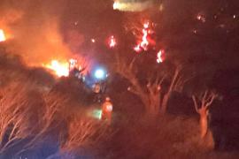 L'incendi forestal d'Andratx crema unes 50 hectàrees de pinar i càrritx