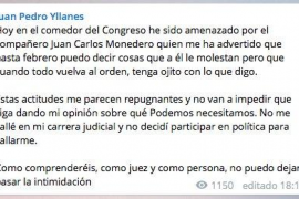 Yllanes afirma que Monedero l'ha amenaçat