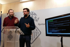 El tinent de batle de Model de Ciutat, Urbanisme i Habitatge Digne, Antoni Noguera, i el director general d'Urbanisme, Biel Horrach.