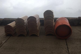 Teulada en obres de l'IES Santa Maria.