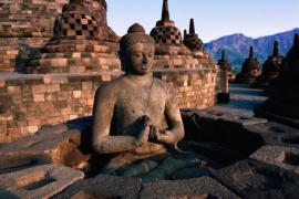 Borobudor Temple,Sunset