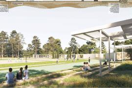 A la imatge es veu com la gent pot travessar la pista.