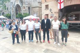 Imatge dels representants de MÉS durant la trobada celebrada aquest dissabte a Sóller.